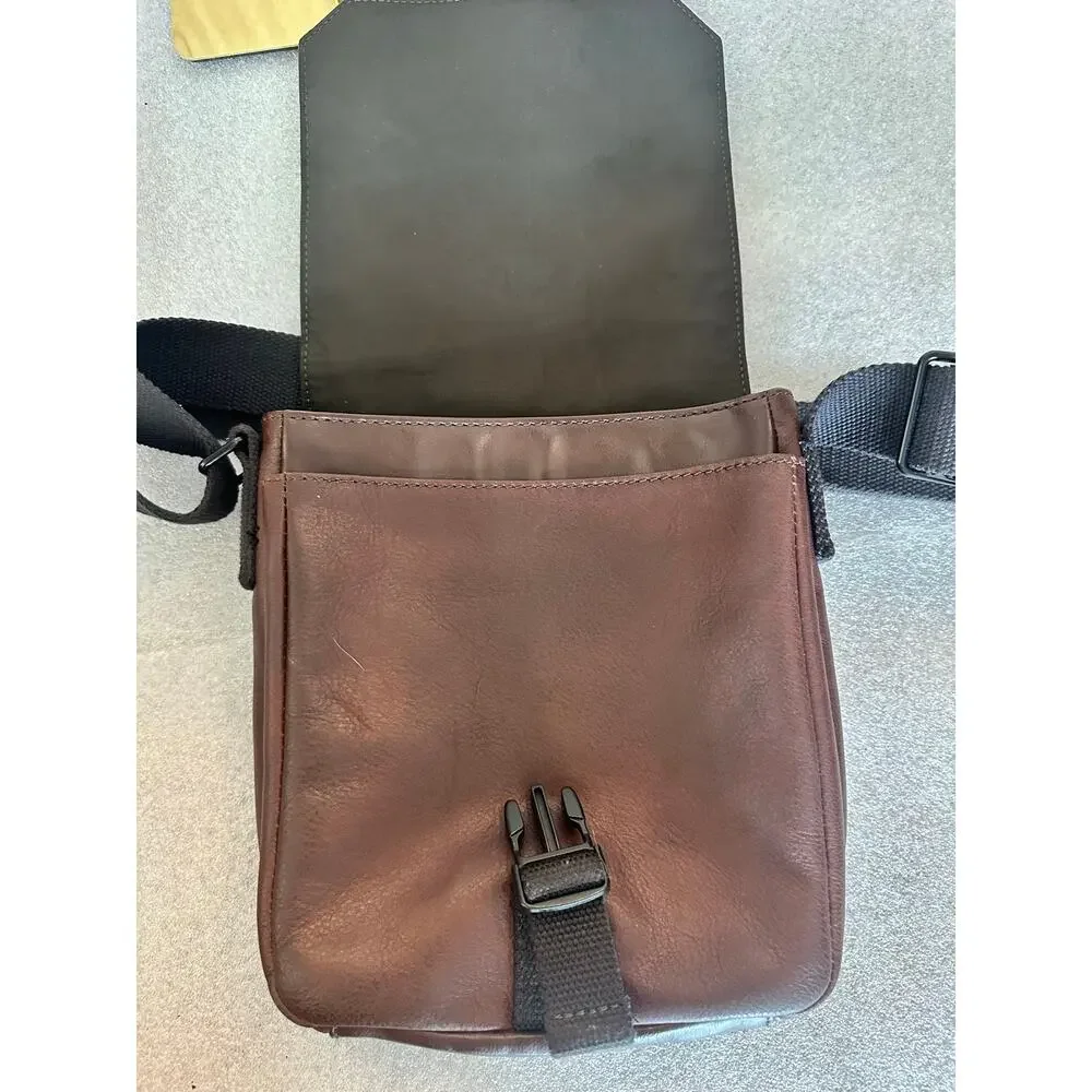 Fossil Weston Courier Messenger Bag SBG1289201 Dark Brown Leather Crossbody